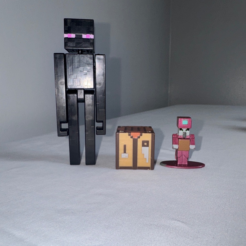 Minecraft Figure Lot Enderman Crafting Table Jada Toys Nano Metalfigs Enchanter